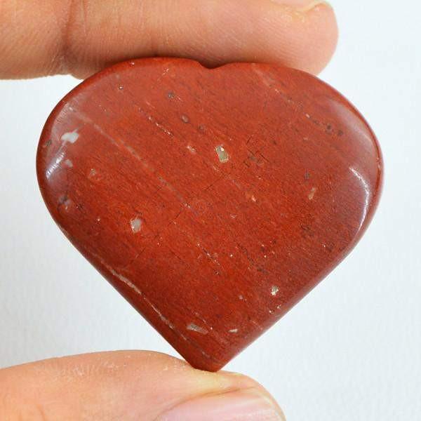 gemsmore:Natural Red Jasper Carved Heart Shape Gemstone