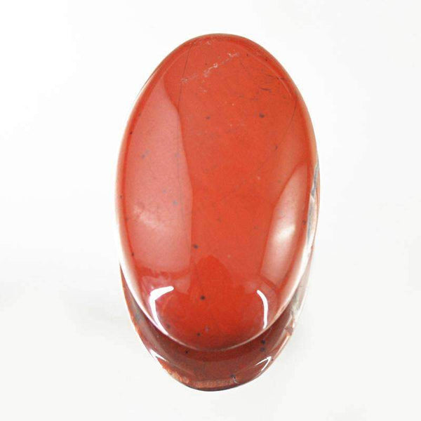 gemsmore:Natural Red Jasper Gemstone - Loose Oval Shape