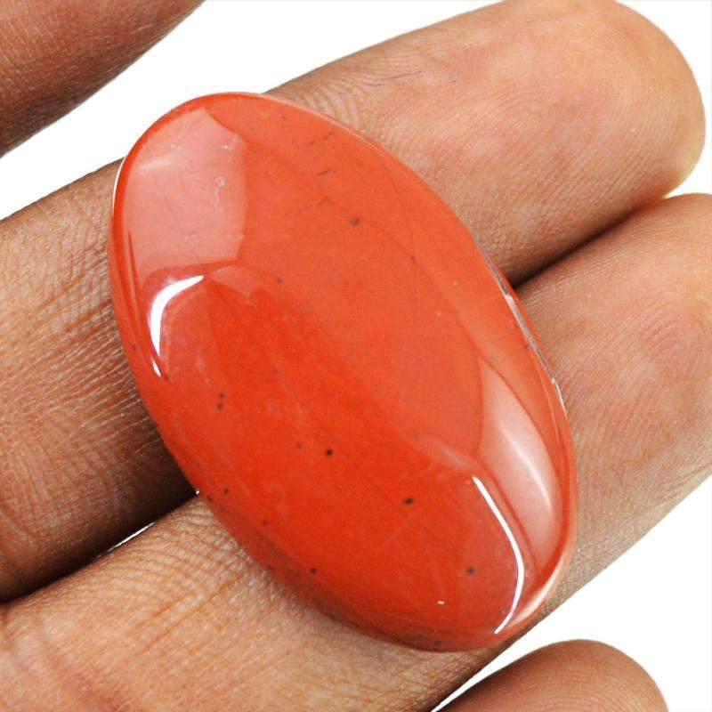 gemsmore:Natural Red Jasper Gemstone - Loose Oval Shape
