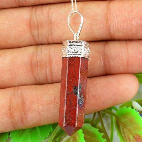 Red Jasper Crescent Moon - Crystal Or Necklace - Stellar Fae Creations