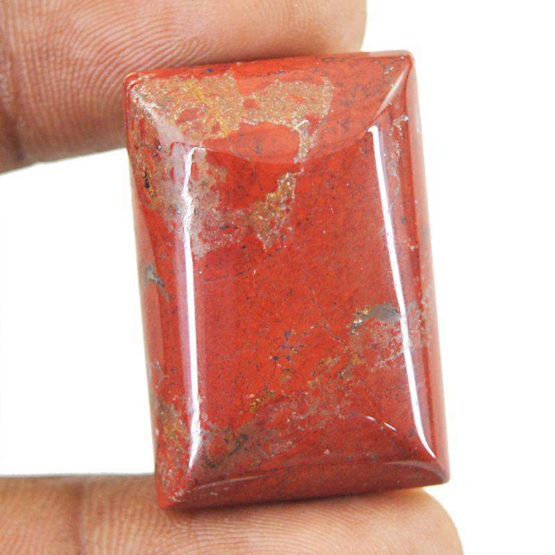 gemsmore:Natural Red Jasper Rectangular Shape Gemstone