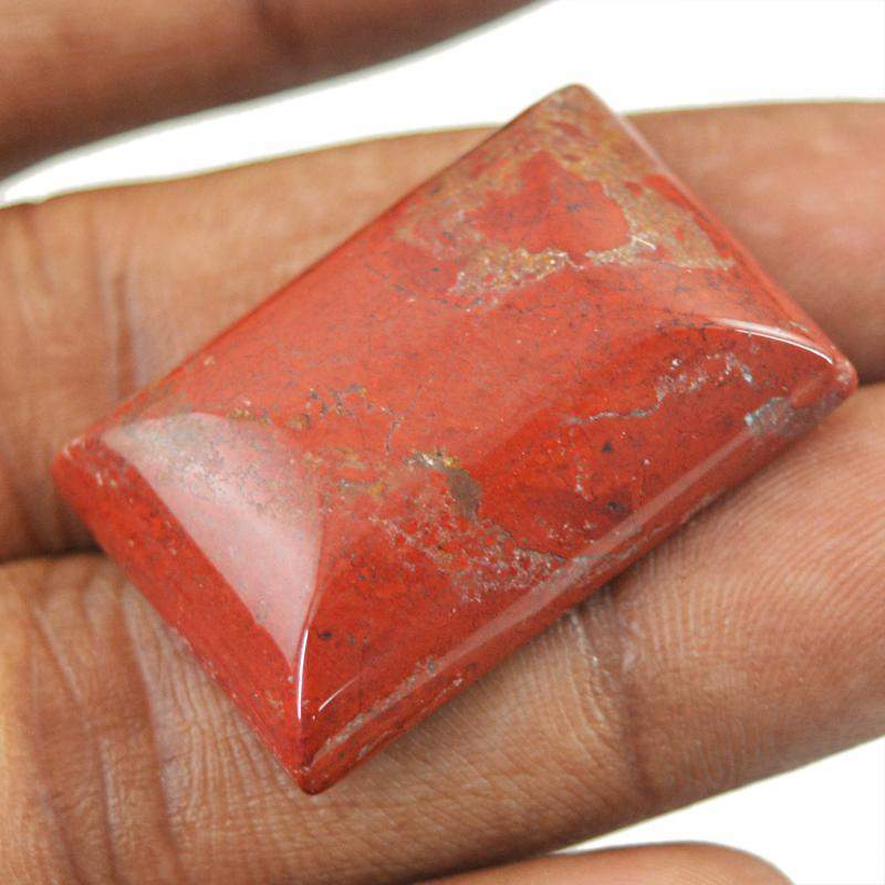 gemsmore:Natural Red Jasper Rectangular Shape Gemstone