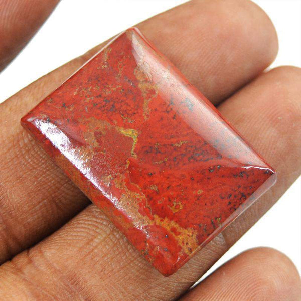 gemsmore:Natural Red Jasper Rectangular Shape Loose Gemstone