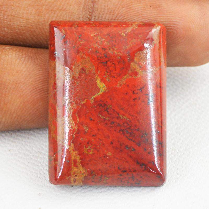 gemsmore:Natural Red Jasper Rectangular Shape Loose Gemstone