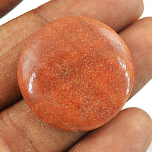 gemsmore:Natural Red Jasper Round Shape Loose Gemstone