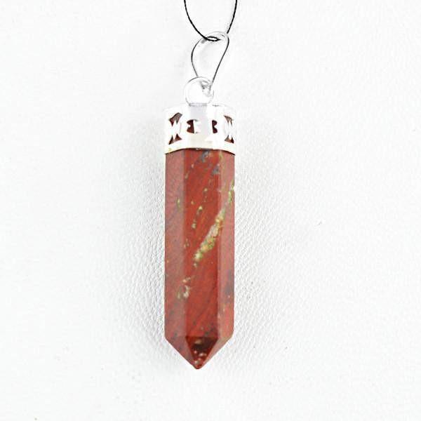 gemsmore:Natural Red Mookaite Crystal Healing Point Pendant