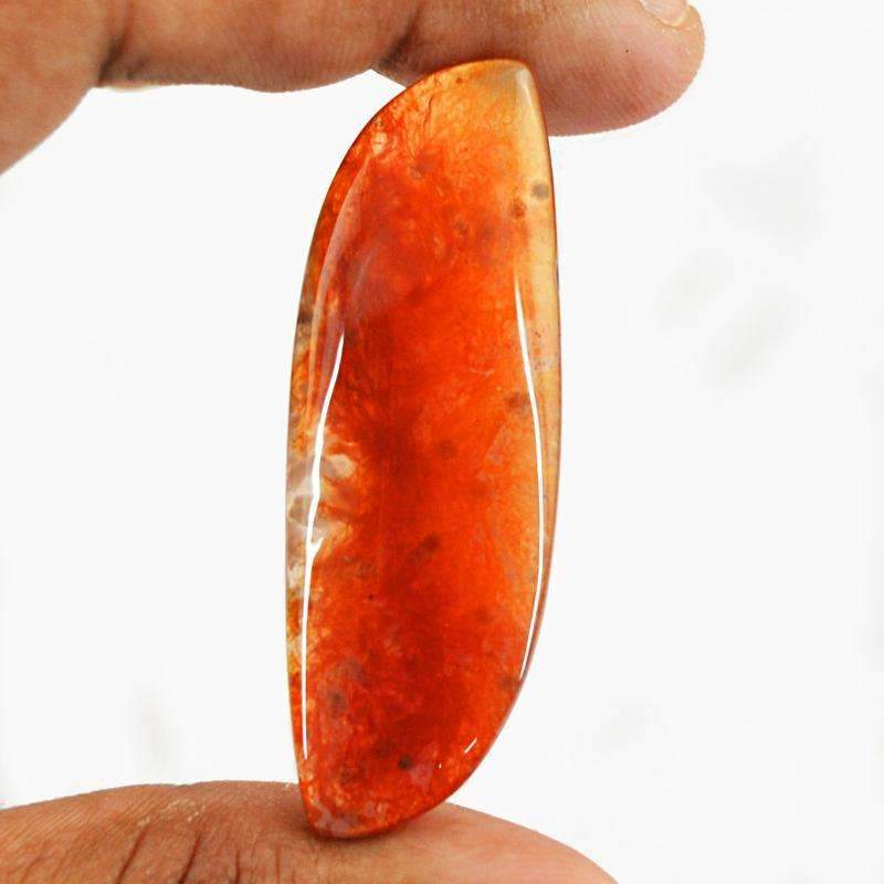 gemsmore:Natural Red Moss Agate Gemstone - Untreated