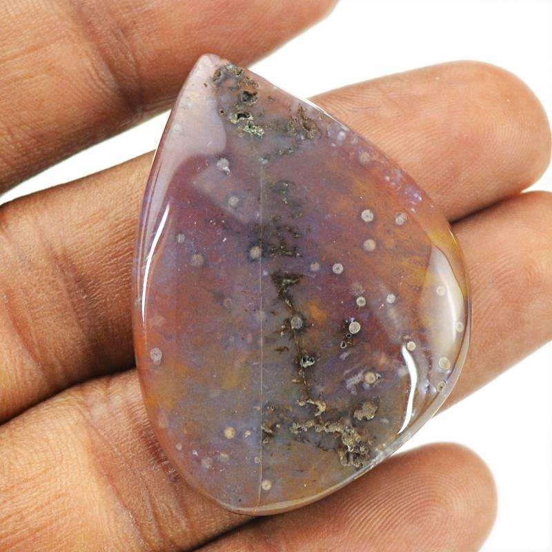 gemsmore:Natural Red Moss Agate Gemstone Loose Unheated