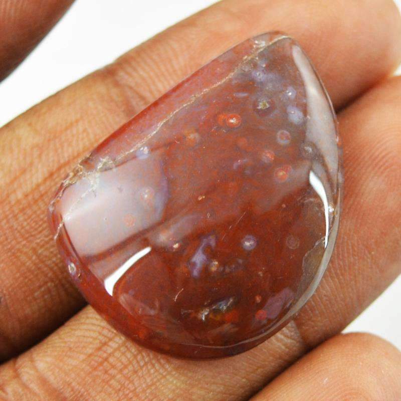 gemsmore:Natural Red Moss Agate Untreated Gemstone