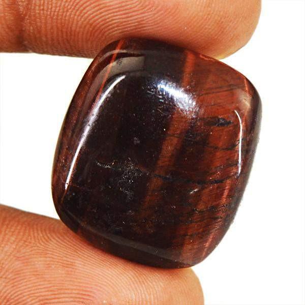 gemsmore:Natural Red Power Tiger Eye Loose Gemstone