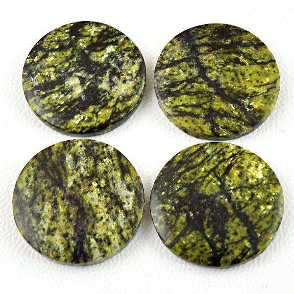 gemsmore:Natural Round Shape Forest Green Jasper Untreated Loose Gemstone Lot