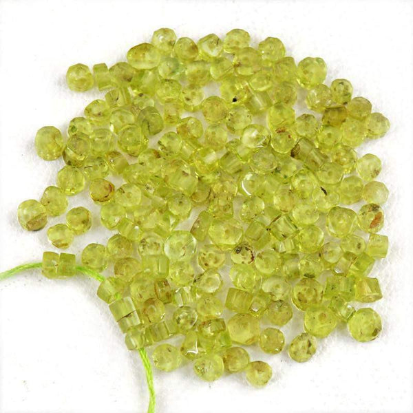 gemsmore:Natural Round Shape Peridot Gemstone Beads Lot