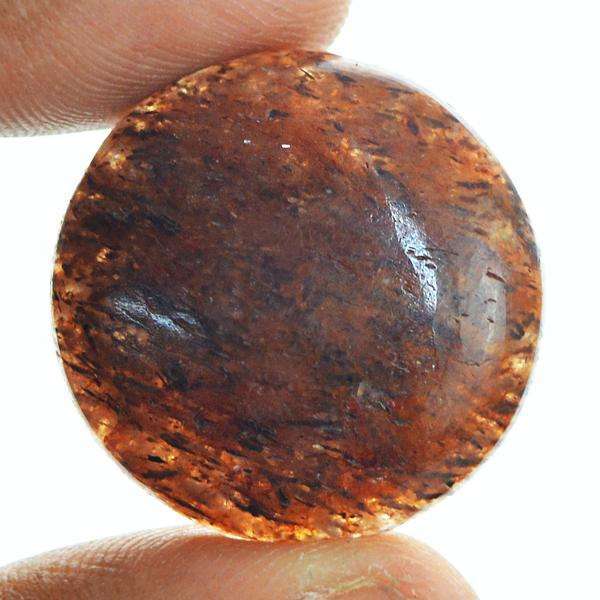 gemsmore:Natural Round Shape Red Moss Agate Loose Gemstone