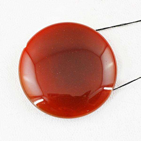 gemsmore:Natural Round Shape Red Onyx Loose Drilled Gemstone