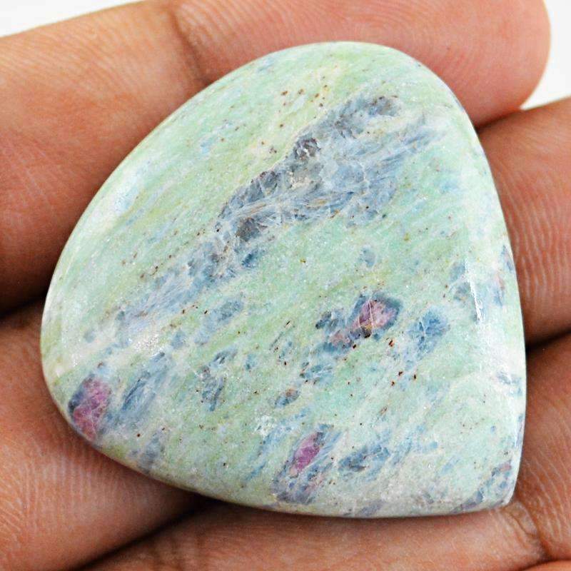 gemsmore:Natural Ruby Ziosite Gemstone - Pear Shape