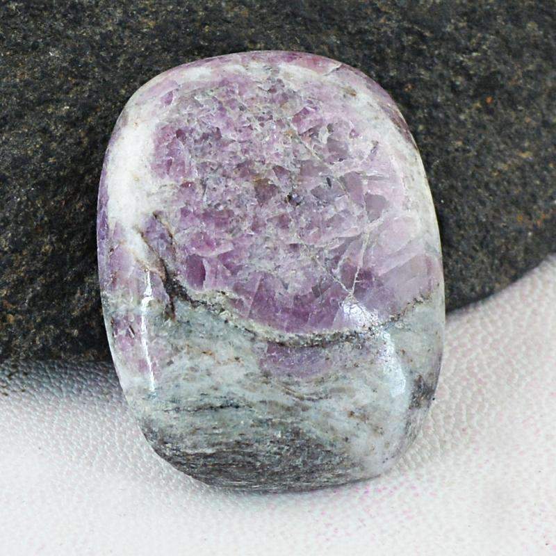 gemsmore:Natural Ruby Ziosite Gemstone Loose Untreated