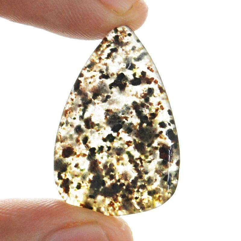 gemsmore:Natural Rutile Quartz Gemstone - Pear Shape