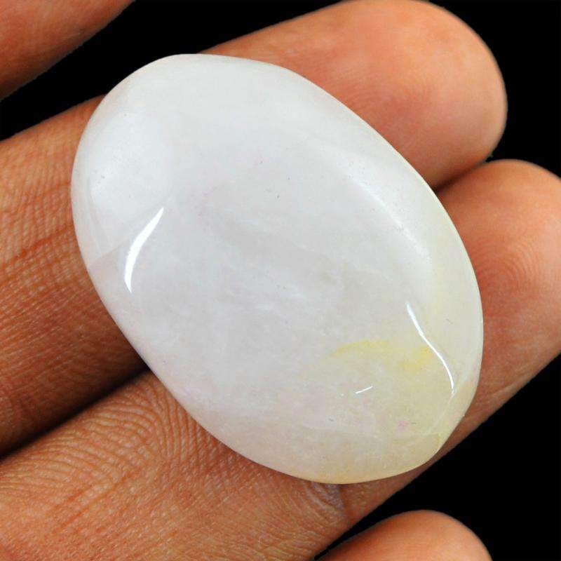 gemsmore:Natural Rutile Quartz Gemstone Loose Oval Shape