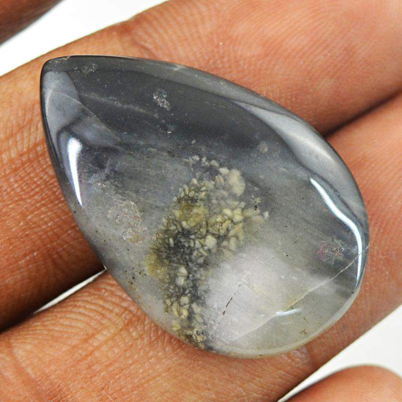 gemsmore:Natural Rutile Quartz Pear Shape Loose Gemstone