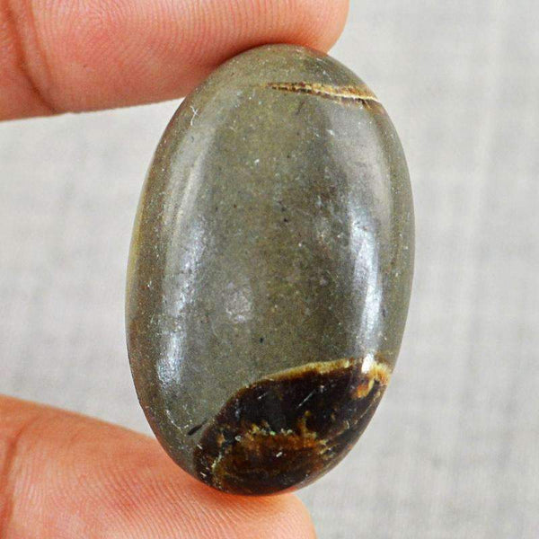 gemsmore:Natural Septarian Agate Gemstone - Unheated Oval Shape