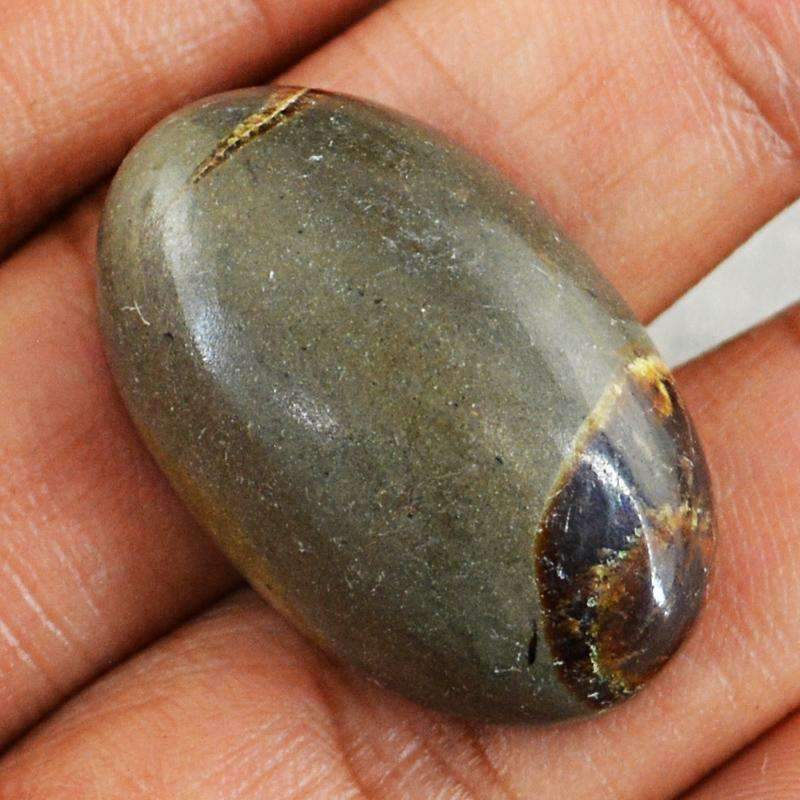gemsmore:Natural Septarian Agate Gemstone - Unheated Oval Shape