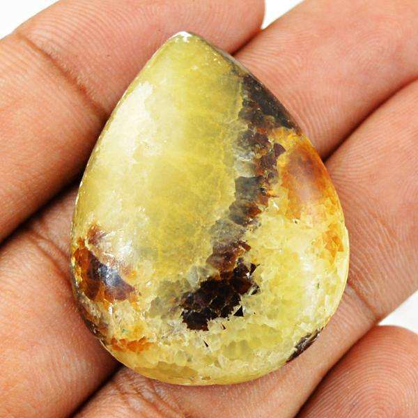 gemsmore:Natural Septarian Agate Pear Shape  Untreated Loose Gemstone