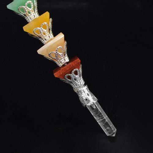 gemsmore:Natural Seven Chakra Healing Pencil