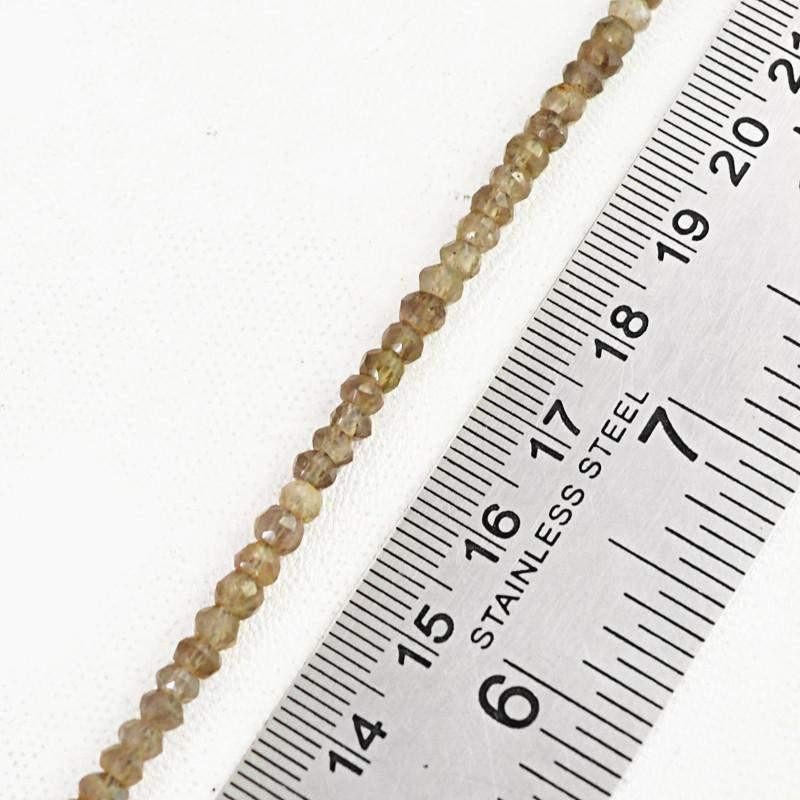 gemsmore:Natural Smoky Quartz Faceted Beads Strand