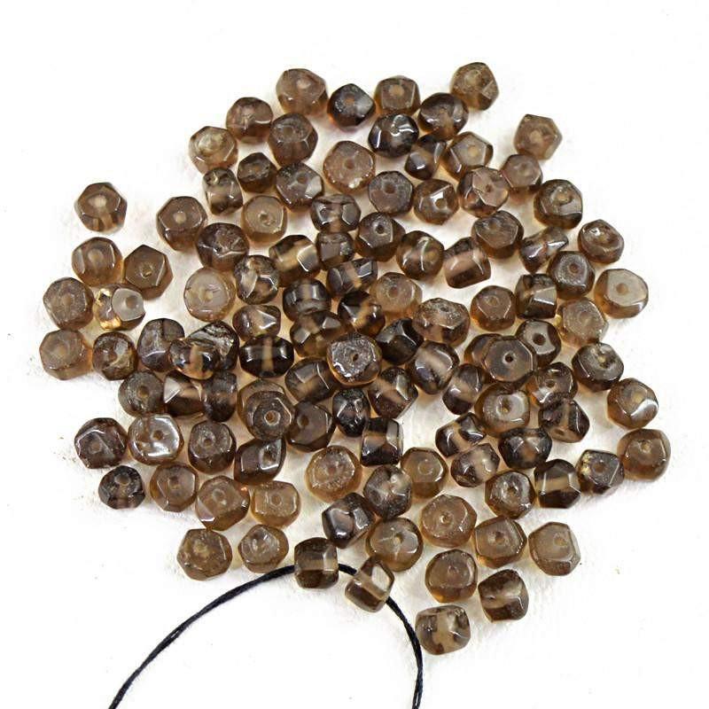 gemsmore:Natural Smoky Quartz Unheated beads Lot