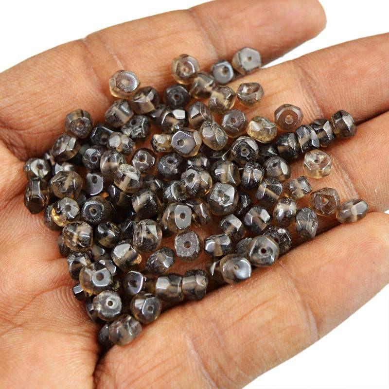 gemsmore:Natural Smoky Quartz Unheated beads Lot