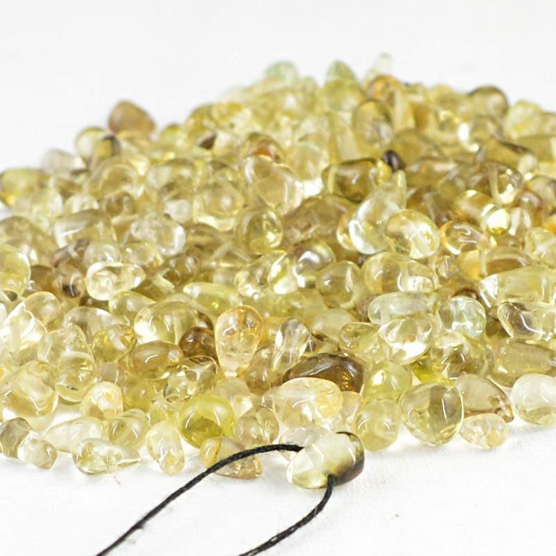 gemsmore:Natural Smoky Quartz Untreated Drilled Beads Lot