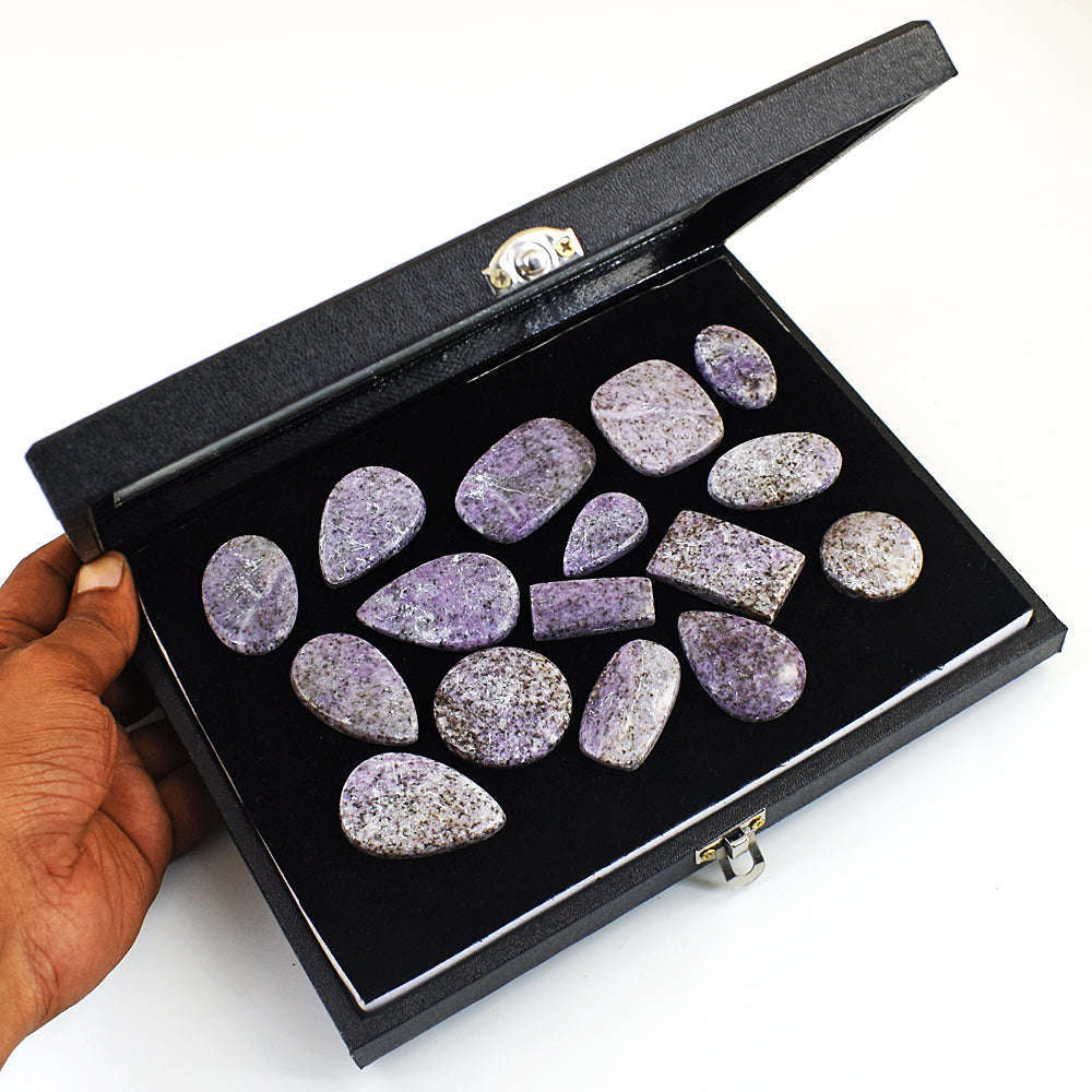 gemsmore:Natural Stitchtite Untreated Gemstone Cabochon Lot