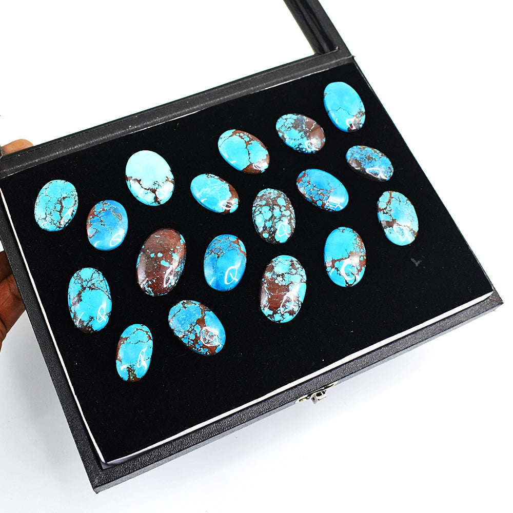 gemsmore:Natural Turquoise Cabochon Lot