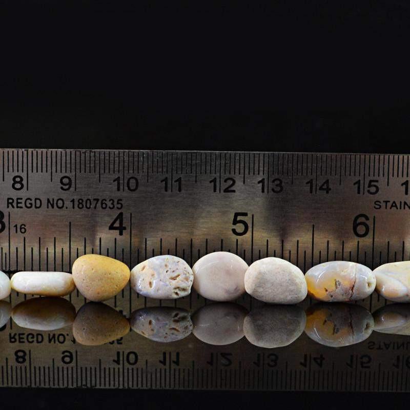 gemsmore:Natural Unheated Australian Opal Beads Strand