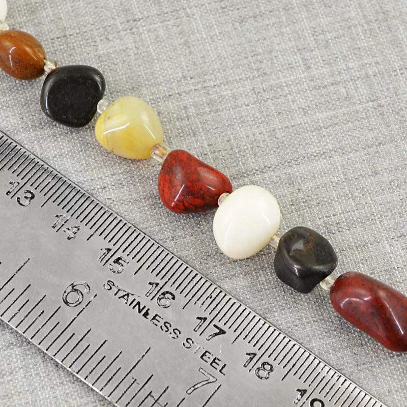 gemsmore:Natural Unheated Drilled Multicolor Multi Gemstone Beads Strand