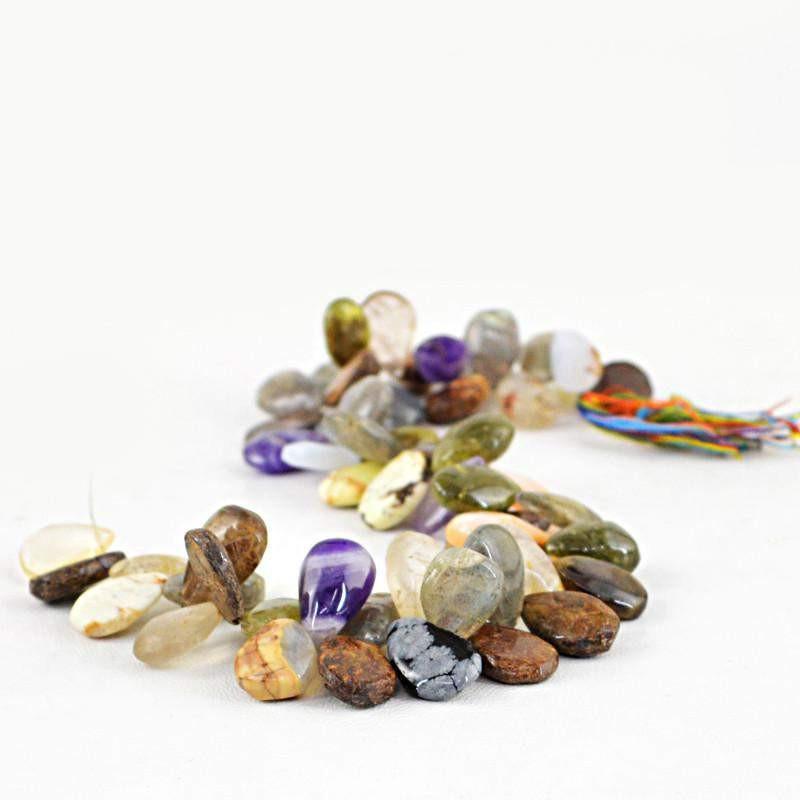 gemsmore:Natural Unheated Multi Gemstone Beads Strand