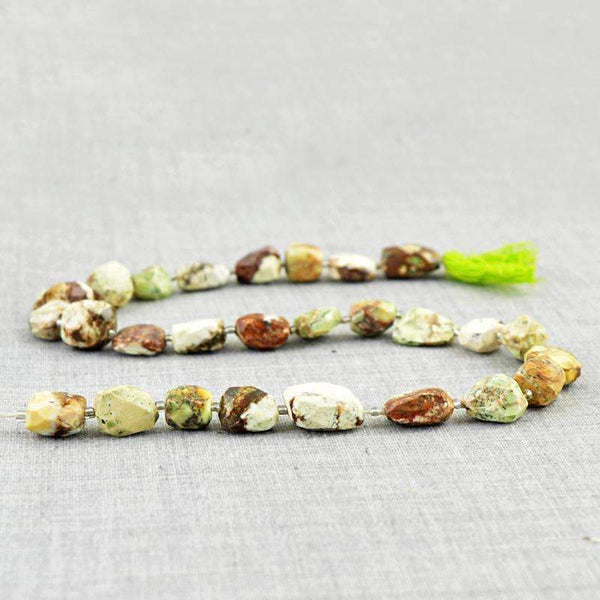 gemsmore:Natural Unheated Picasso Jasper Beads Strand - Faceted Drilled