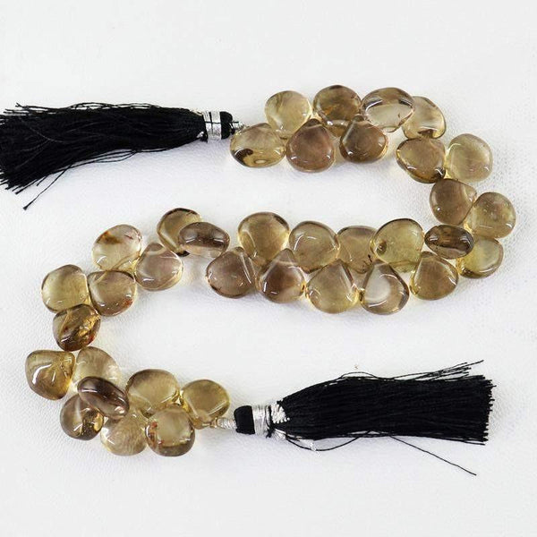 gemsmore:Natural Unheated Smoky Quartz Beads Strand