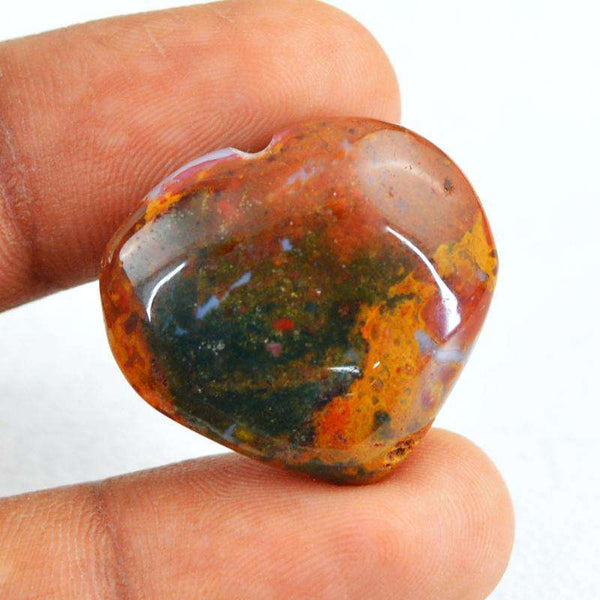 gemsmore:Natural Untreated Agate Gemstone - Heart Shape