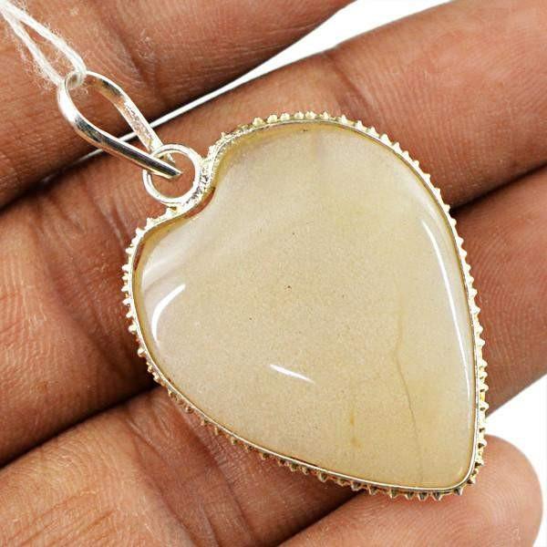 gemsmore:Natural Untreated Agate Gemstone Pendant