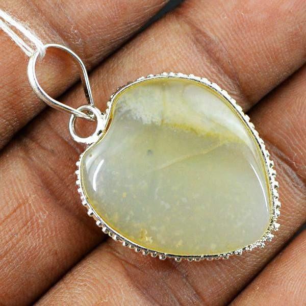 gemsmore:Natural Untreated Agate Gemstone Pendant