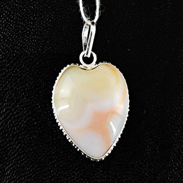 gemsmore:Natural Untreated Agate Gemstone Pendant