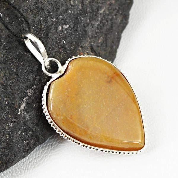 gemsmore:Natural Untreated Agate Genuine Pendant