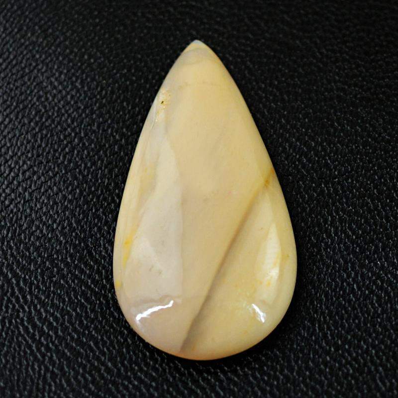 gemsmore:Natural Untreated Agate Pear Shape Loose Gemstone