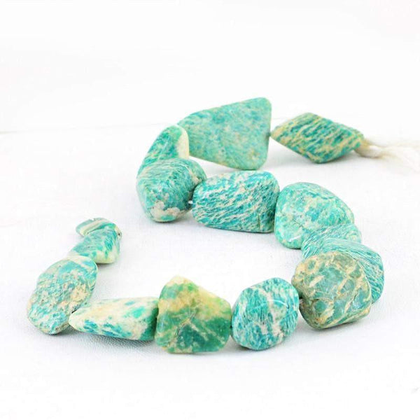 gemsmore:Natural Untreated Amazonite Beads Strand