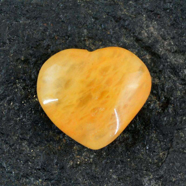 gemsmore:Natural Untreated Aventurine Heart Shape Gemstone