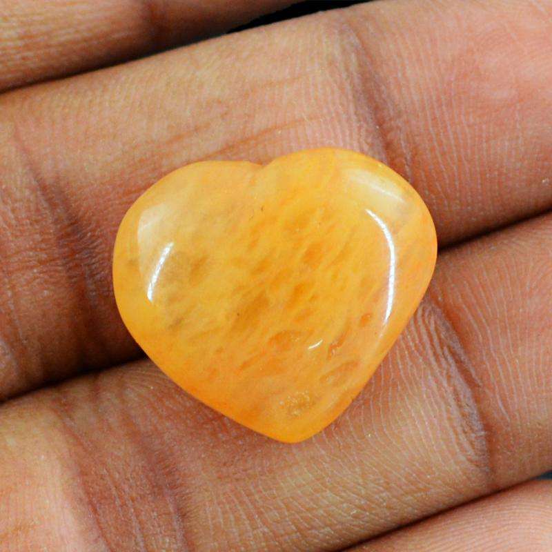 gemsmore:Natural Untreated Aventurine Heart Shape Gemstone