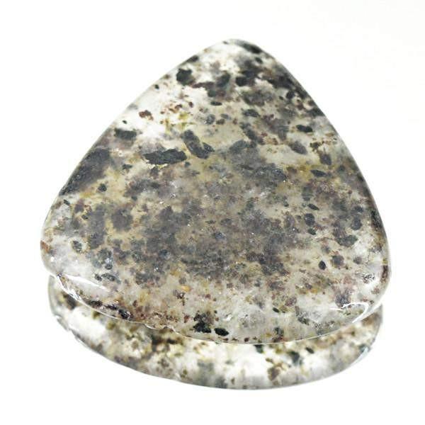 gemsmore:Natural Untreated Black Rutile Quartz Pear Shape Gemstone