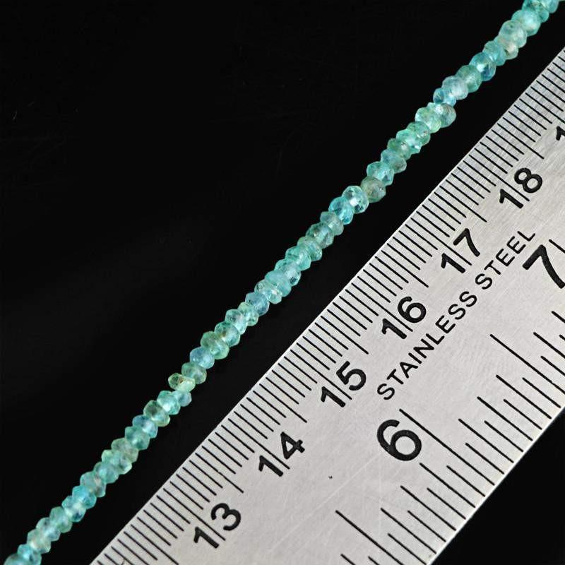 gemsmore:Natural Untreated Blue Apatite Beads Strand