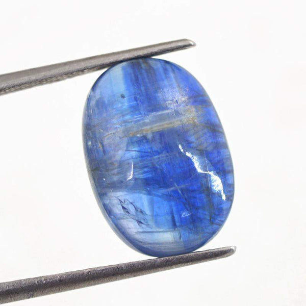 gemsmore:Natural Untreated Blue Kynite Oval Shape Loose Gemstone